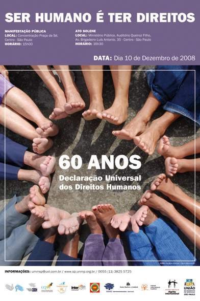 Ato 60 anos da declaração Universal dos Direitos Humanos