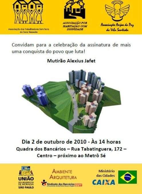 Convite Mutirão Alexius Jaffet