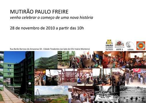 Inauguração do Mutirão Paulo Freire